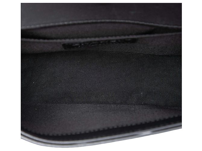 Chanel Black Small Braided Woven Lambskin Boy Flap - vista 4