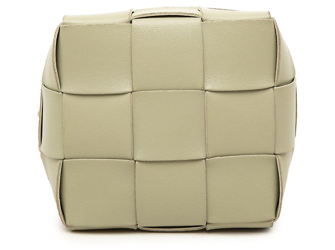 Borsa secchiello Bottega Veneta Small Nappa Maxi Intrecciato Cassette Marrone - vista 3