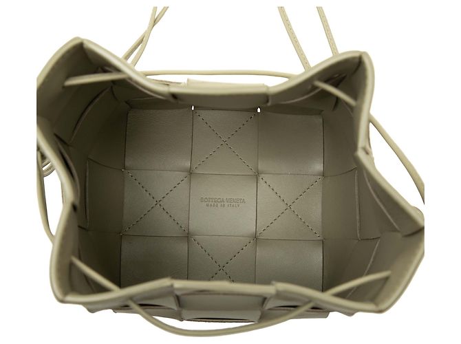 Borsa secchiello Bottega Veneta Small Nappa Maxi Intrecciato Cassette Marrone - vista 4