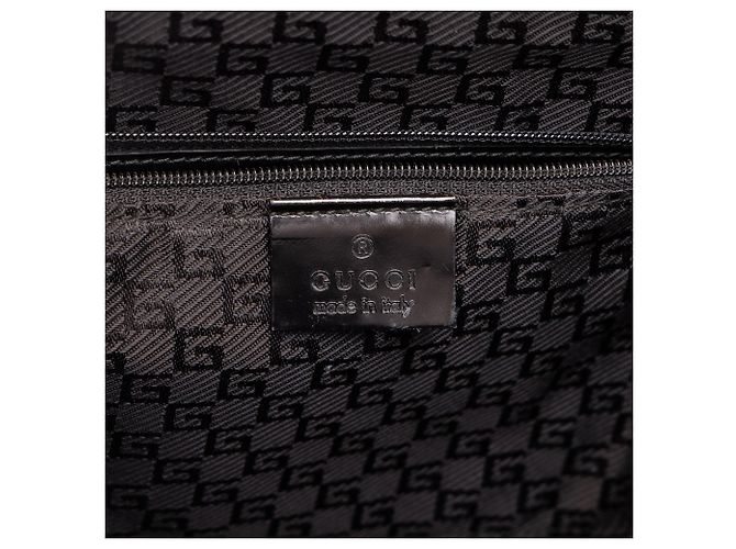 Borsa a mano Gucci in pelle di vitello liscia nera - vista 5