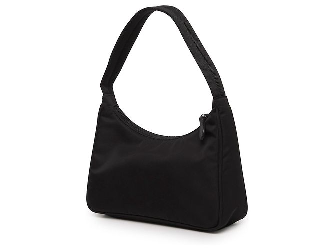 Re-Edition Borsa a tracolla Prada Mini Tessuto Re Edition 2000 Nera - vista 2