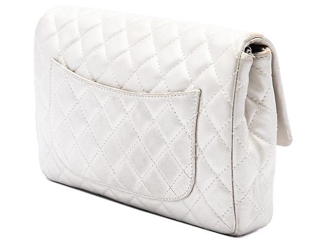 Chanel Silver Quilted Metallic Calfskin Reissue 2.55 Chain Flap - vista 2