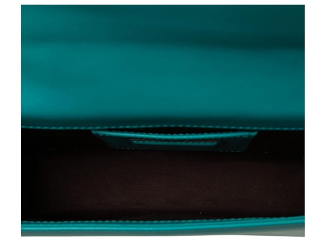 Bulgari Bvlgari Serpenti Forever Chain Crossbody in vitello blu - vista 4