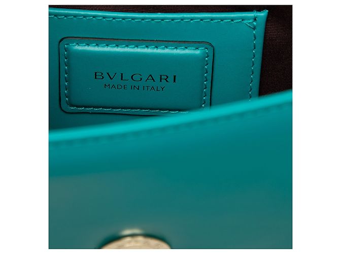 Bulgari Bvlgari Serpenti Forever Chain Crossbody in vitello blu - vista 5