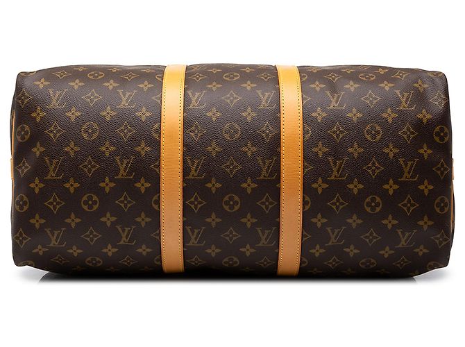 Louis Vuitton Brown Monogram Keepall Bandouliere 50 - vista 3