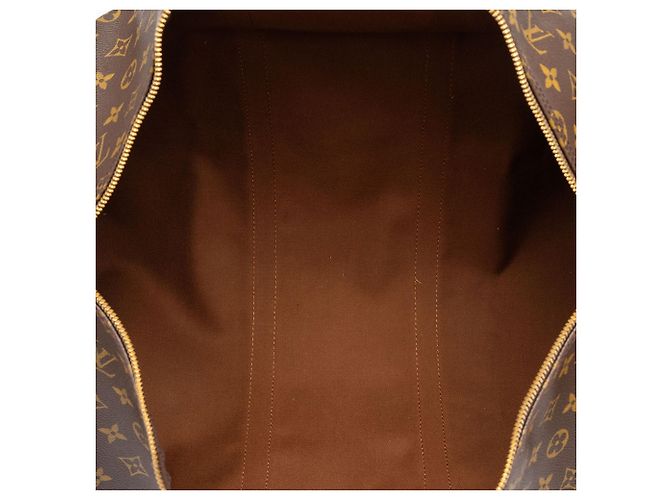 Louis Vuitton Brown Monogram Keepall Bandouliere 50 - vista 4
