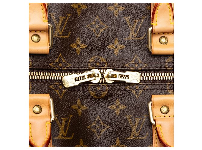 Louis Vuitton Brown Monogram Keepall Bandouliere 50 - vista 7