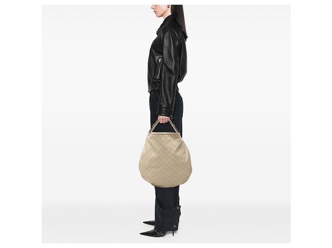 Gucci Brown Guccissima Horsebit Wave Hobo - vista 6