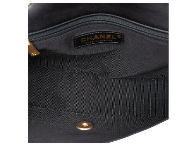 Chanel Black Paris Cosmopolite Small Bicolor Textured Lambskin Flap - vista 4