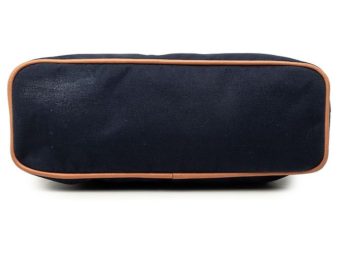 Hermès Blue Toile Bolide Trousse De Voyage Pouch GM - vista 3