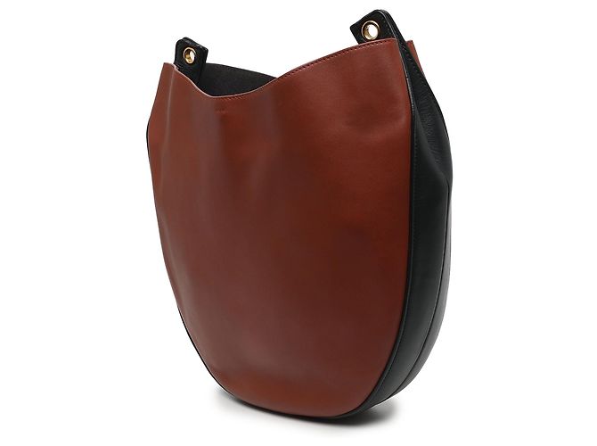 Céline Celine Red Medium Bicolor Calfskin Trotteur Hobo - vista 2