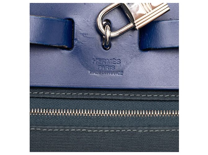 Hermès Green Toile Herbag Zip 31 - vista 5