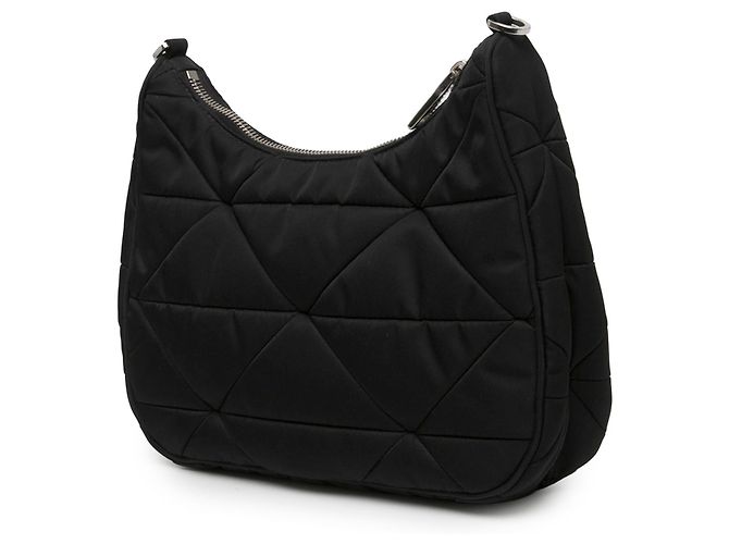 Borsa a tracolla Prada in Re-Nylon matelassé nero - vista 2