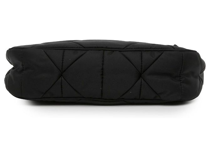 Borsa a tracolla Prada in Re-Nylon matelassé nero - vista 3