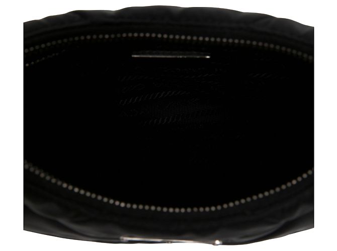 Borsa a tracolla Prada in Re-Nylon matelassé nero - vista 4