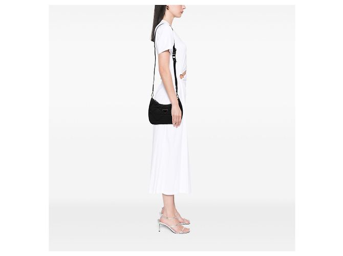 Borsa a tracolla Prada in Re-Nylon matelassé nero - vista 5