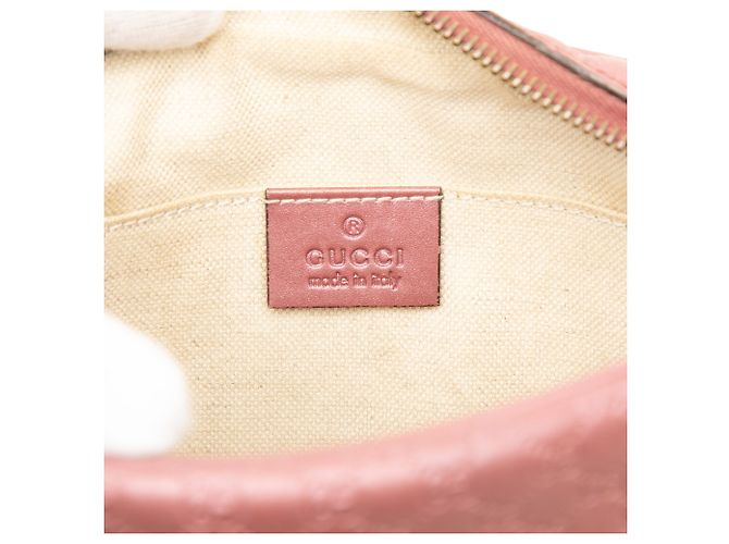 Borsa Gucci Pink Metallic Microguccissima Sunshine Disco Camera Bag - vista 5