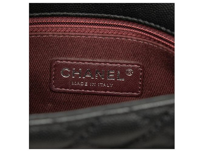 Borsa Chanel Mini Quilted Caviar Coco Top Handle Nera - vista 5