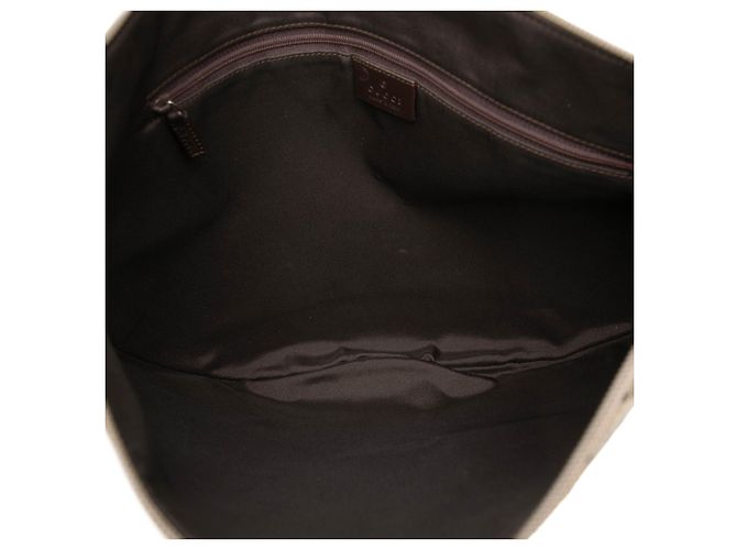 Borsa a tracolla Gucci in tela GG beige - vista 4