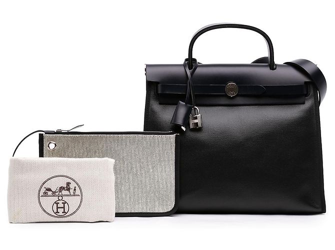 Hermès Black Toile H Berline Herbag Zip 31 - Ansicht 7