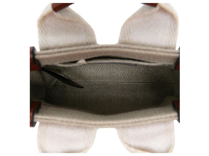 Bolso Nano Woody de lona beige Chloé - vista 4