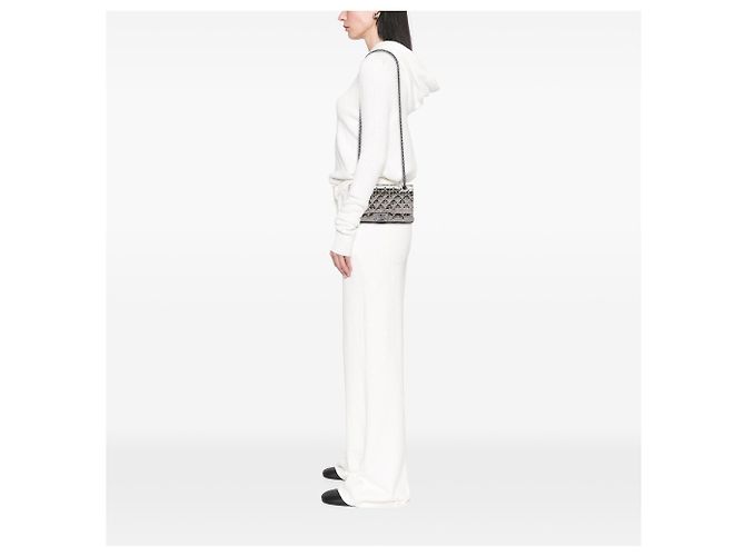 Chanel Silver Quilted Mirror Calfskin and Suede Reissue 2.55 Double Flap 225 - vista 5