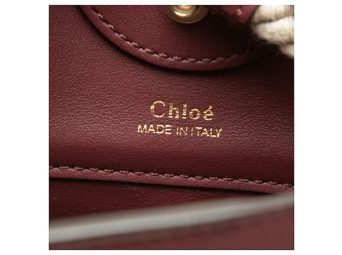 Picca borsa secchiello Chloé in tela beige - vista 5