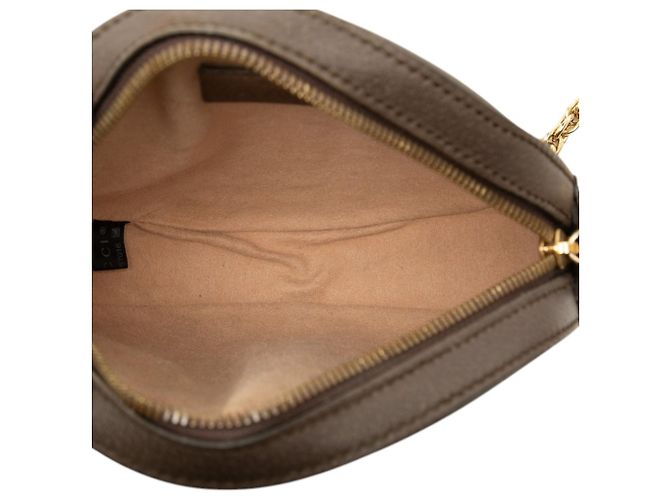 Gucci Beige Mini GG Supreme Web Ophidia Round Crossbody - vista 4