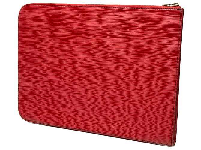 Louis Vuitton Red Epi Poche Documents Portfolio - vista 2