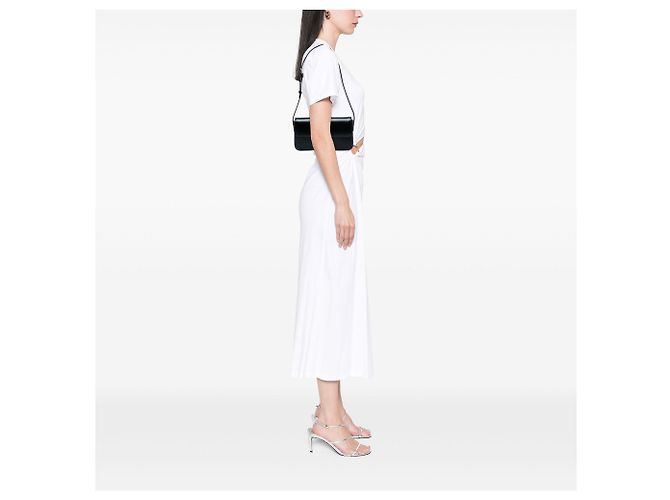 Céline Borsa a spalla Celine Claude in pelle di vitello lucida nera Triomphe - vista 5