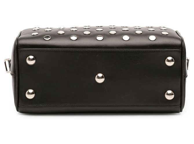 Autre Marque Bolso Classic Duffle Satchel Baby de piel negra con tachuelas de Saint Laurent - vista 3