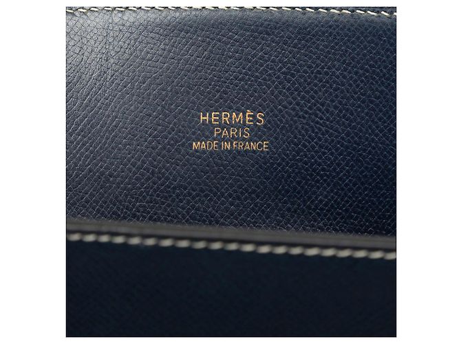 Hermès Blue Courchevel Whitebus GM - vista 5
