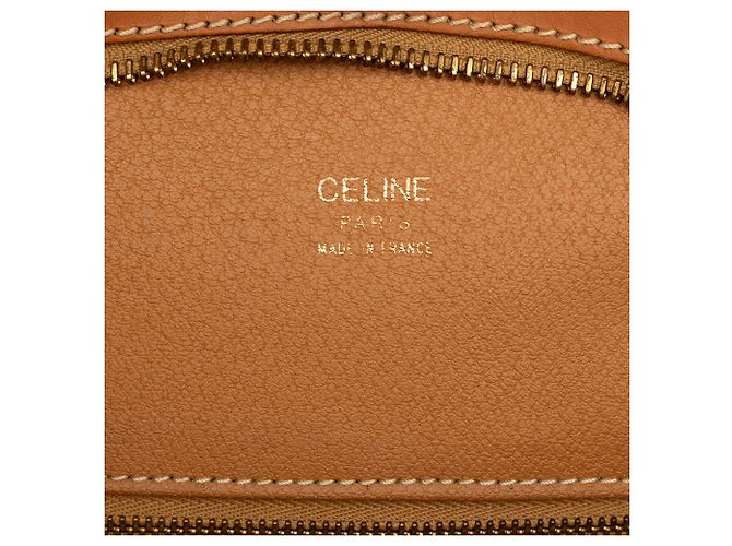 Céline Borsa a tracolla Celine Brown Macadam Coated Canvas - vista 5