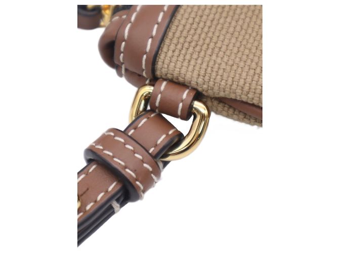 Pouch da polso Peyton Burberry in tela House Check marrone - vista 10