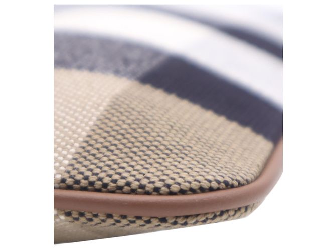 Pouch da polso Peyton Burberry in tela House Check marrone - vista 11