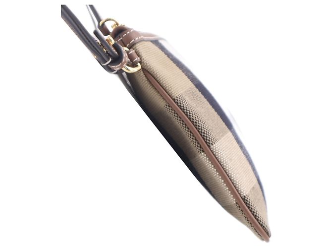 Pouch da polso Peyton Burberry in tela House Check marrone - vista 14