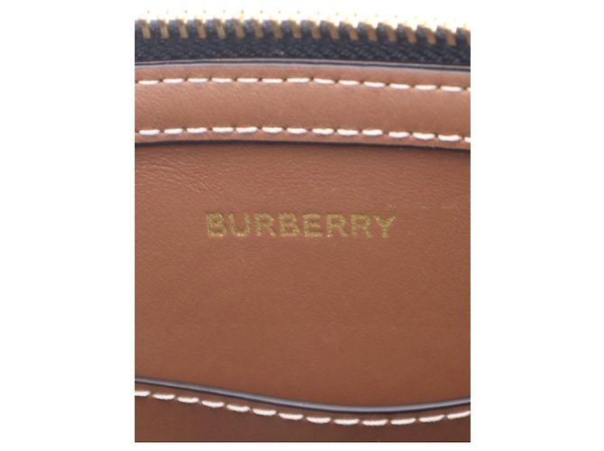 Pouch da polso Peyton Burberry in tela House Check marrone - vista 5