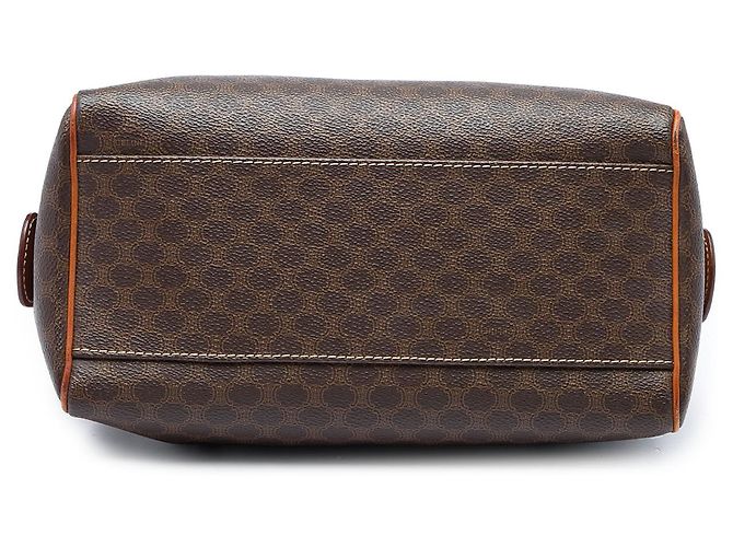 Céline Celine Satchel aus Macadam beschichtetem Canvas in Braun - Ansicht 3
