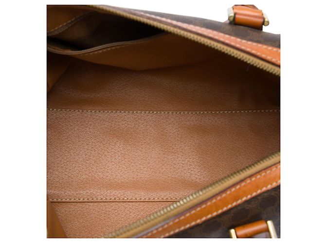 Céline Celine Satchel aus Macadam beschichtetem Canvas in Braun - Ansicht 4