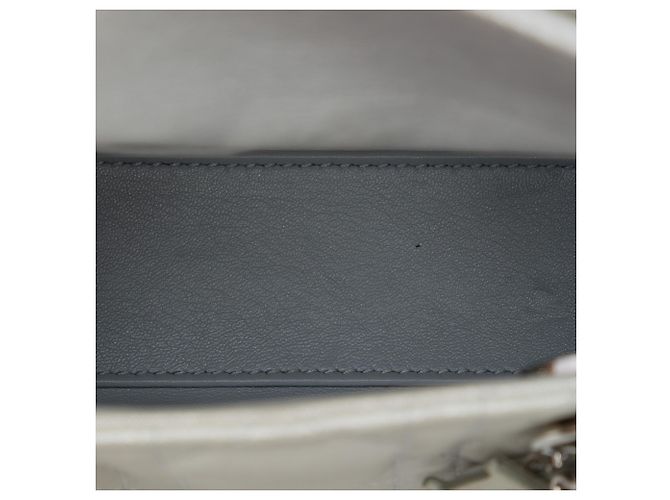 Dior Silver Micro Iridescent Lambskin Cannage Lady Dior - vista 4