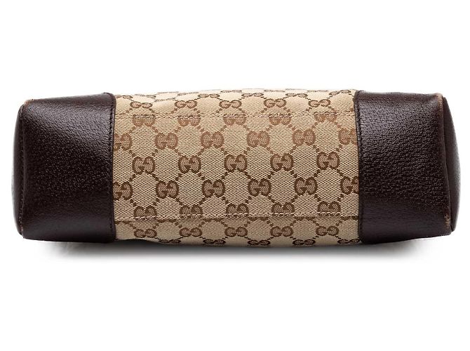 Borsa a tracolla Gucci in tela GG beige - vista 3