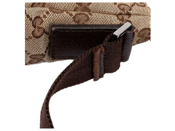 Borsa a tracolla Gucci in tela GG beige - vista 7