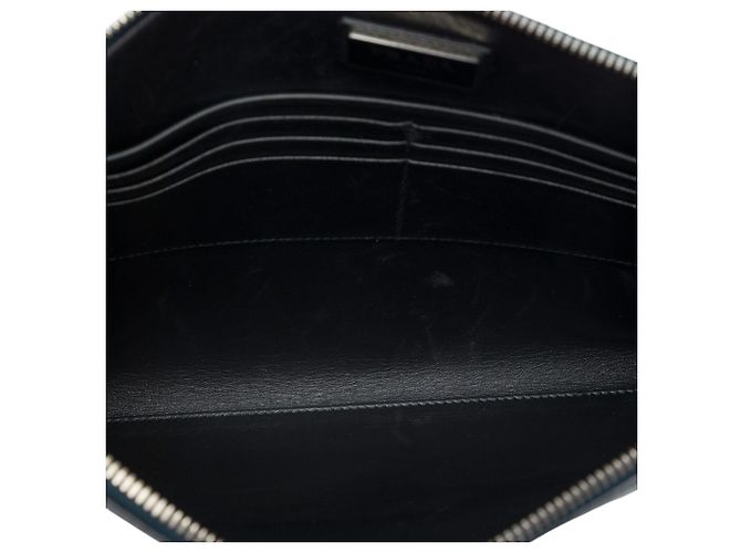 Clutch Prada Blue Saffiano Monkey Robot - vista 4
