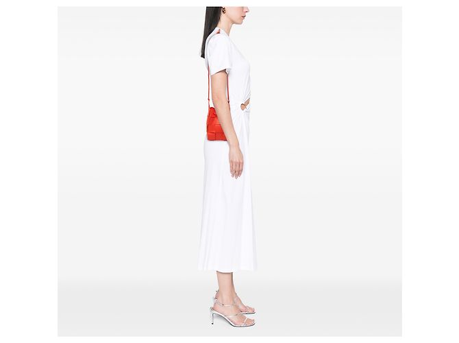 Bottega Veneta Borsa a Secchiello Small Nappa Maxi Intrecciato Cassette Rossa - vista 6
