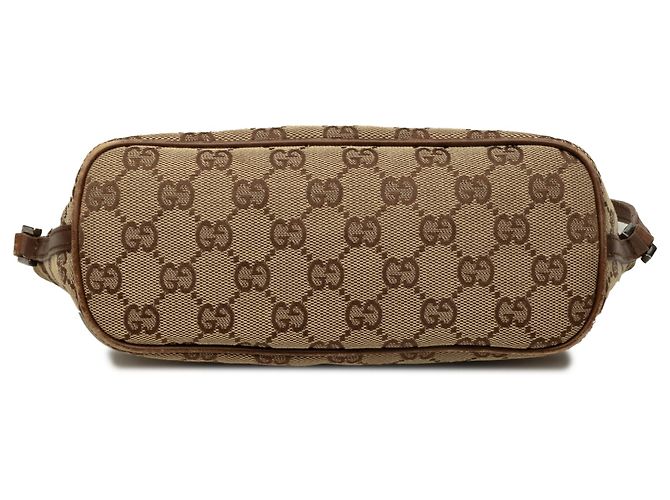Gucci Beige GG Canvas Boat - vista 3