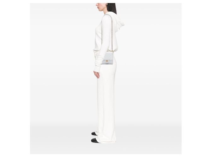Chanel White Small Lambskin Chic Pearls Flap - vista 6