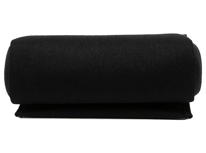 Hermès Herbag Zip 20 in Toile Military Nera e Vache Hunter - vista 3