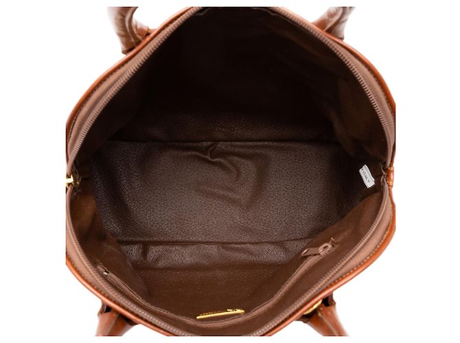Borsa Dome Satchel Burberry Beige Haymarket Check Coated Canvas - vista 4