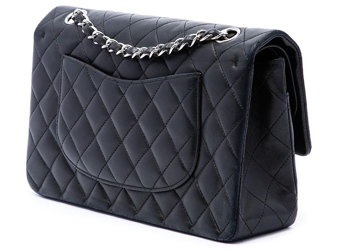 Chanel Black Medium Classic Lambskin Double Flap - vista 2