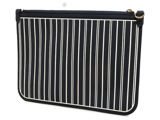 Pouch Louis Vuitton Neverfull Inside Out MM in pelle di vitello nera - vista 2